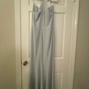 Designer: Amsale Style: Taryn Color : Ice Blue Size: 10.